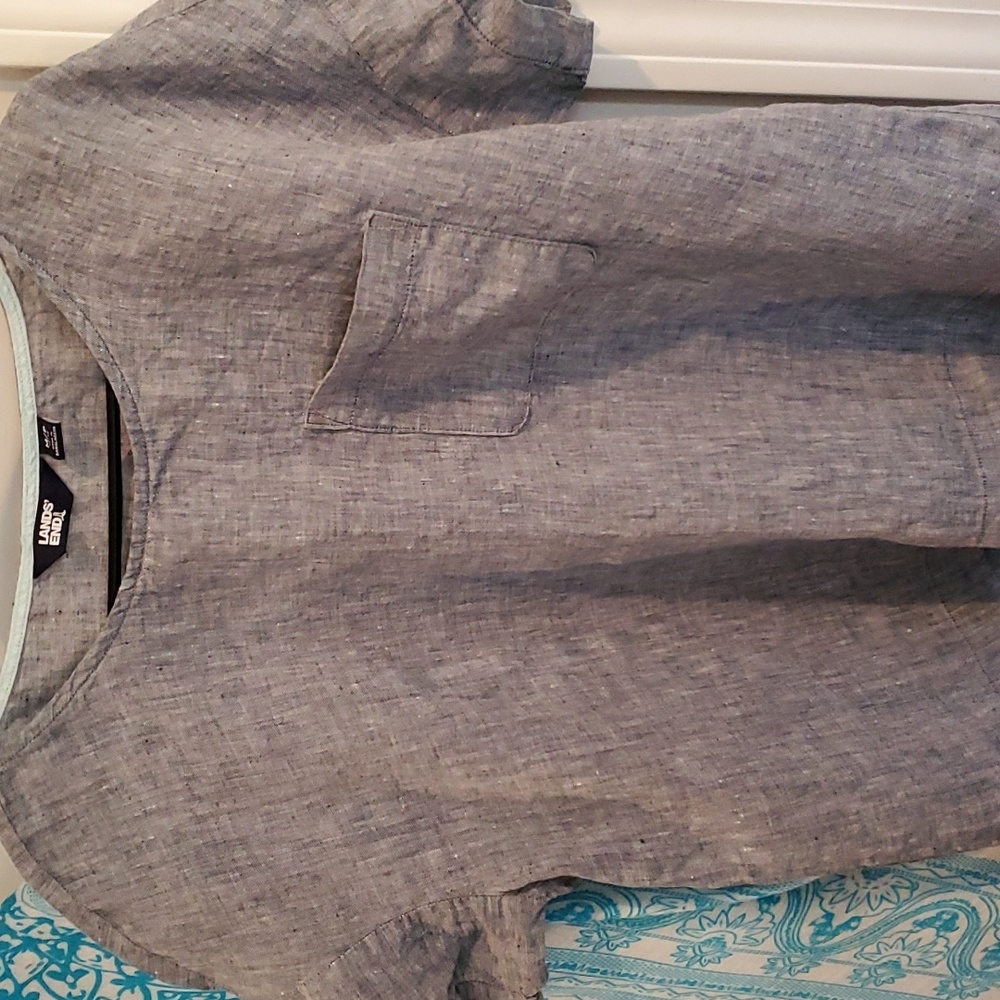 Lands end linen top